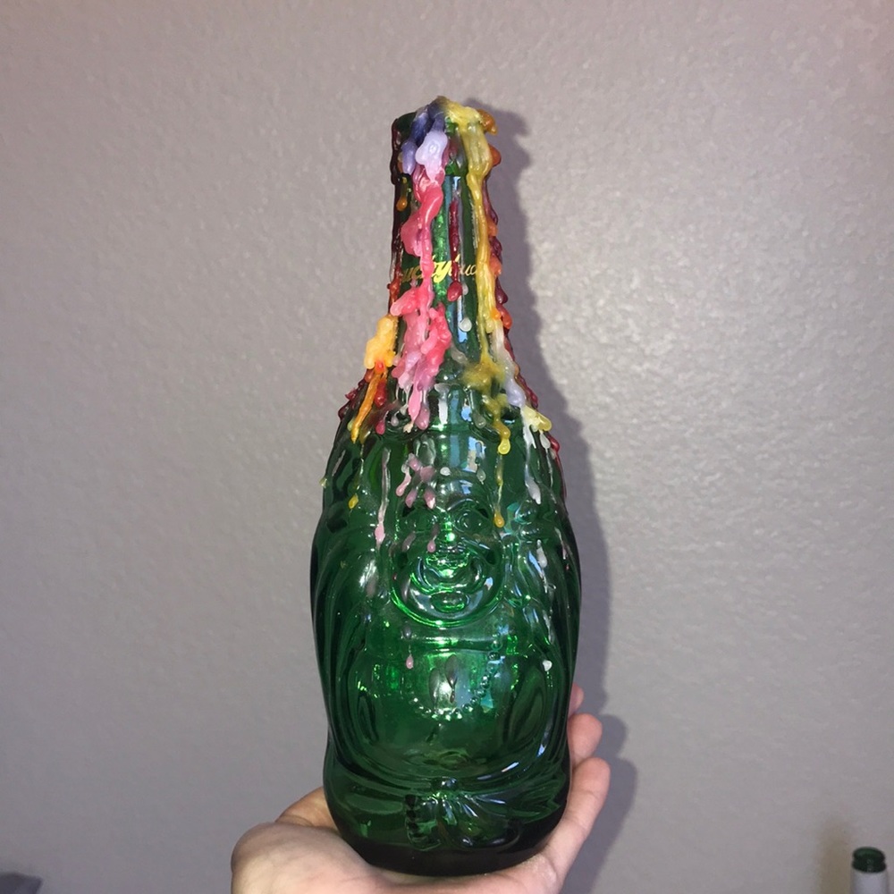 Lucky Buddha Candle Bottle